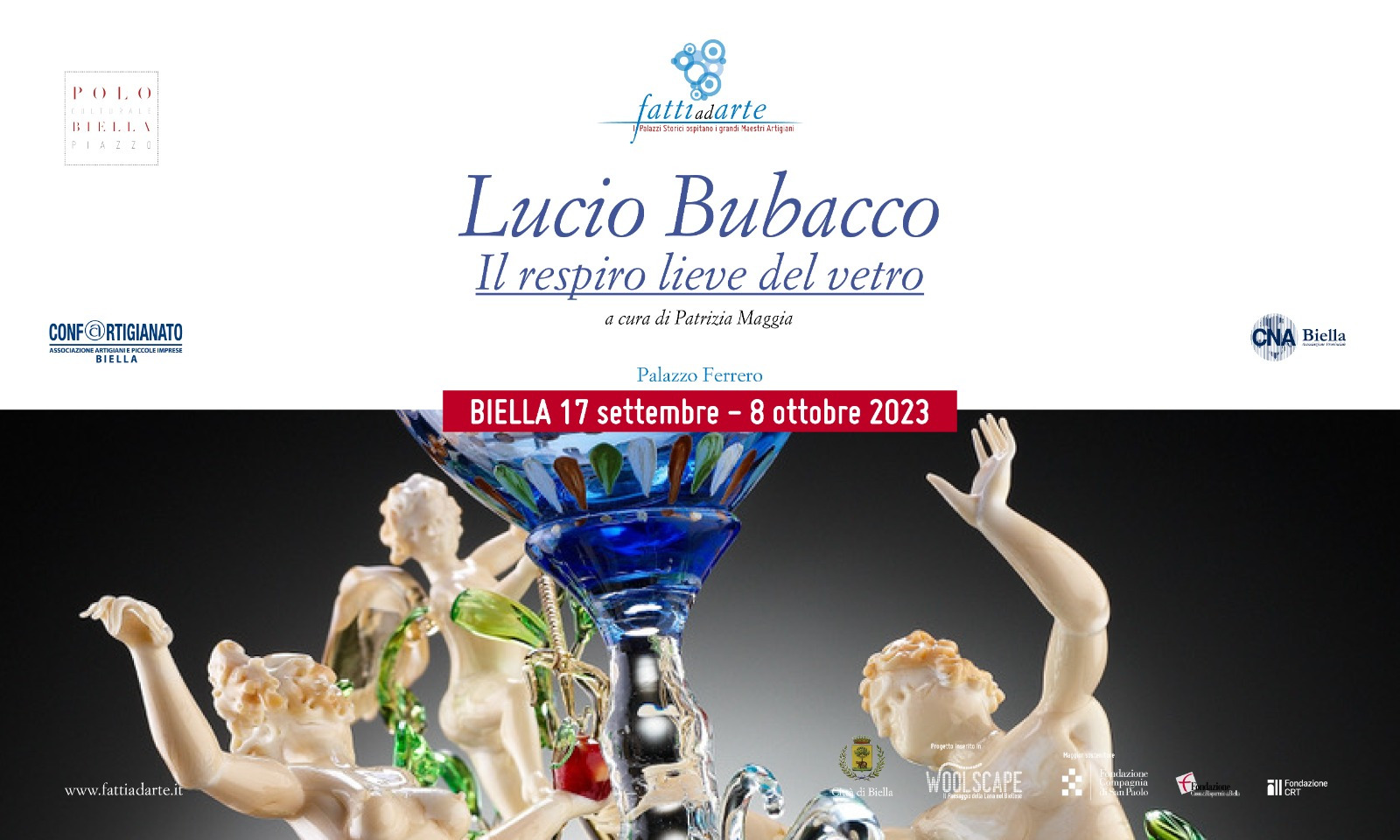 LE MOSTRE DELLA VII edizione di Fatti ad Arte | Lucio Bubucco Il respiro lieve del vetro a cura di Patrizia Maggia