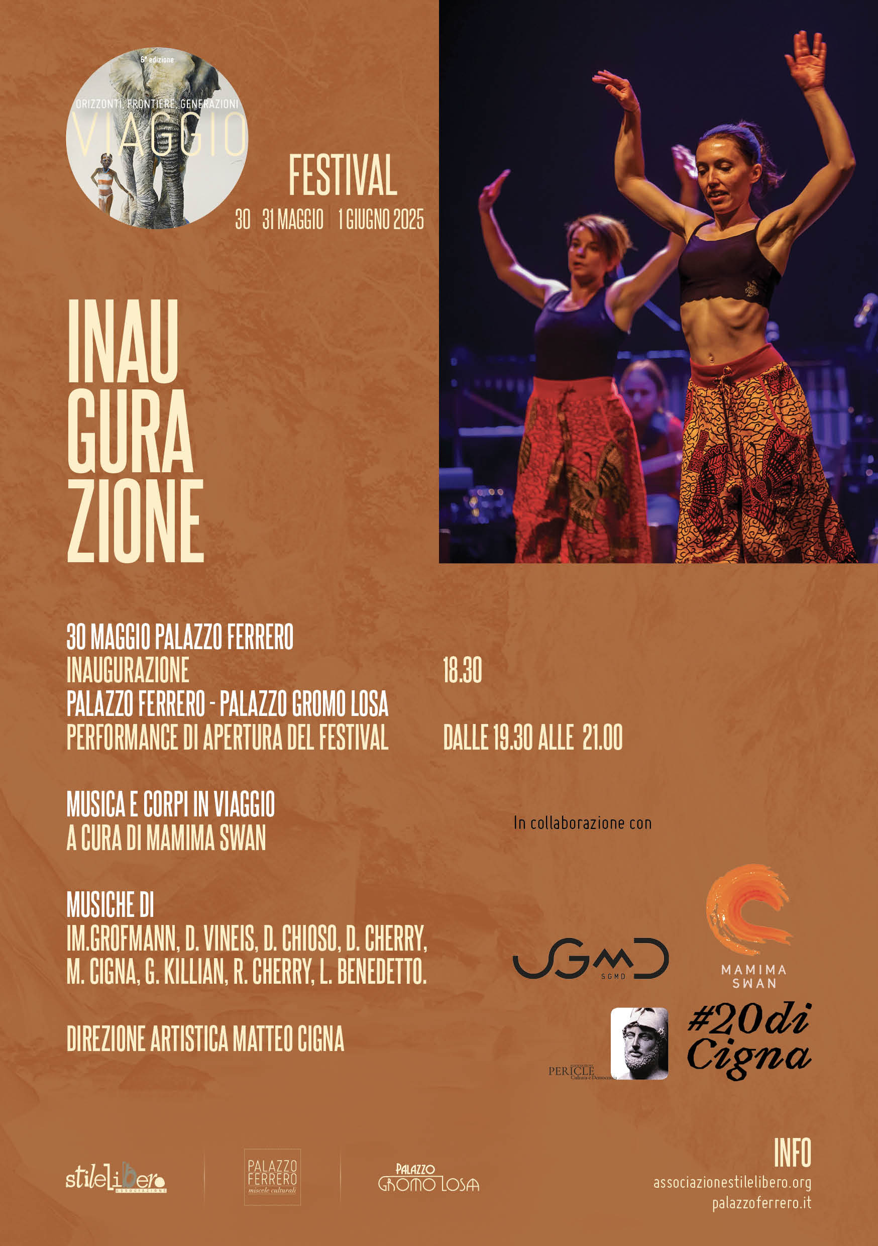 INAUGURAZIONE Festival Viaggio | venerdì 30 maggio 2025 Palazzo Ferrero