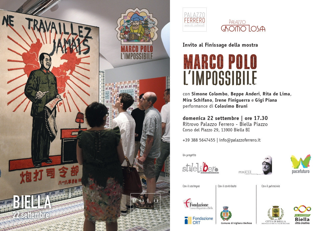 22 09 24 FINISSAGE mostra MARCO POLO, L'IMPOSSIBILE Palazzo Ferrero e Palazzo Gromo Losa Biella Piazzo