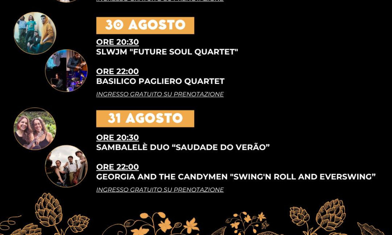 Bolle Di Malto Sour jazz  | 29, 30, 31 agosto a Palazzo Ferrero