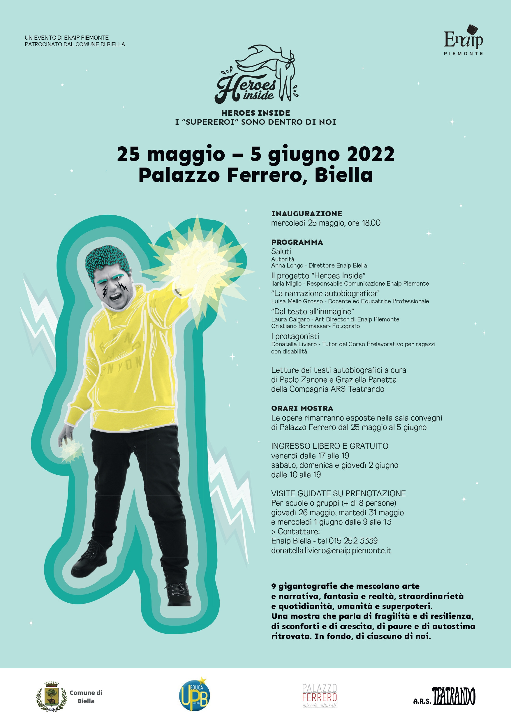 Mostra HEROES INSIDE a cura di Enaip Biella